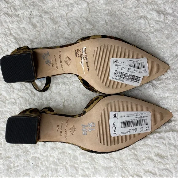 Antonio Melani Leopard Print Heels Size 6.5M - Picture 6 of 6
